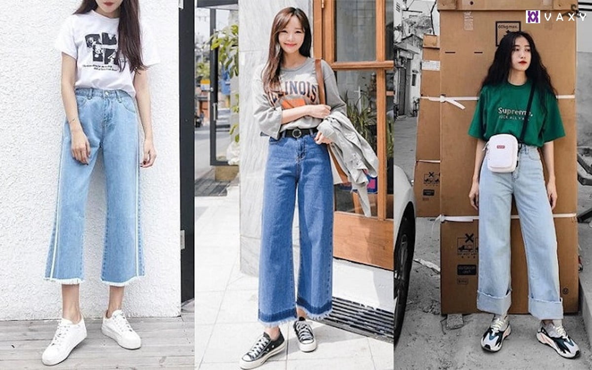 Áo phông và quần culottes ống rộng là sự kết hợp hoàn hảo cho mùa hè. Đồng thời là gợi ý cho phái đẹp khi đi chơi ngày Tết.